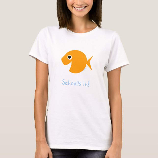 Skolan i Cute Elementary Teacher september T-shirt (Framsida)