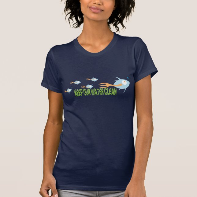 Skolan i den ekologiska planeten T-Shirts (Framsida)