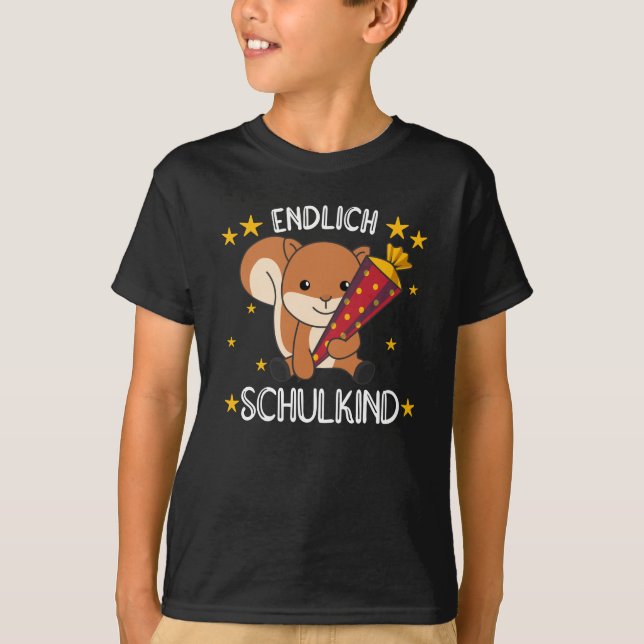 Skolan i skolbussen för skolbarn t shirt (Framsida)