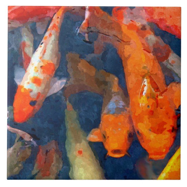 Skolan Koi II Kakelplatta (Framsidan)