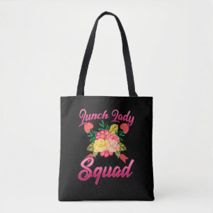 Skolan Lunch Dam Squad Cafeteria Woman Tygkasse