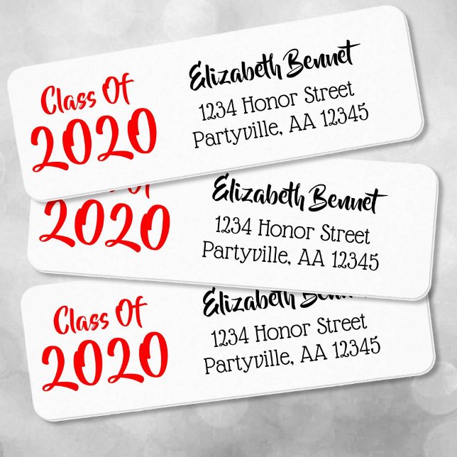 Skolan Red and Black School Färg år Adress Returadress Etikett (Skapare uppladdad)