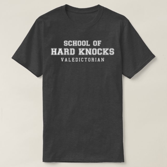 Skolan Valediktorian Life Humor Gra T Shirt (Design framsida)