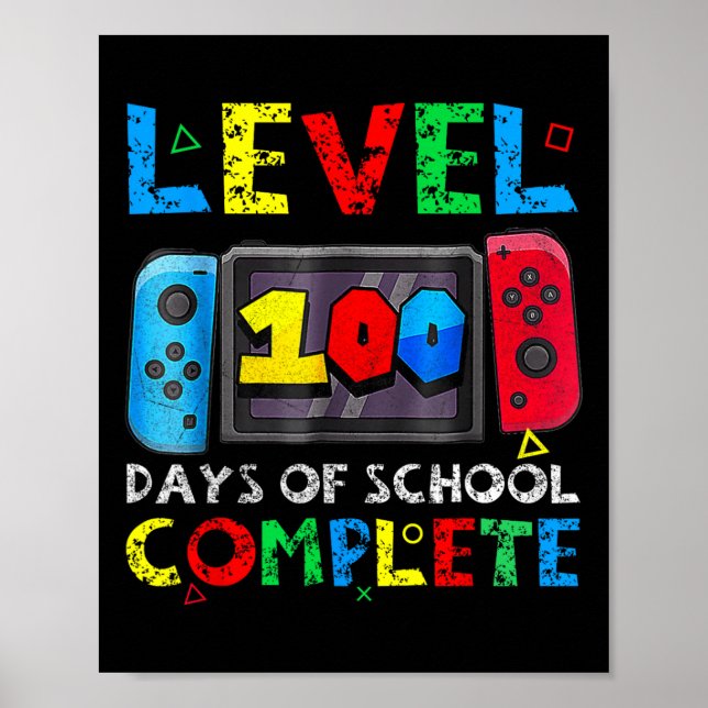 Skolans 100 dagar i full Lycklig 100 dagar Poster (Framsidan)