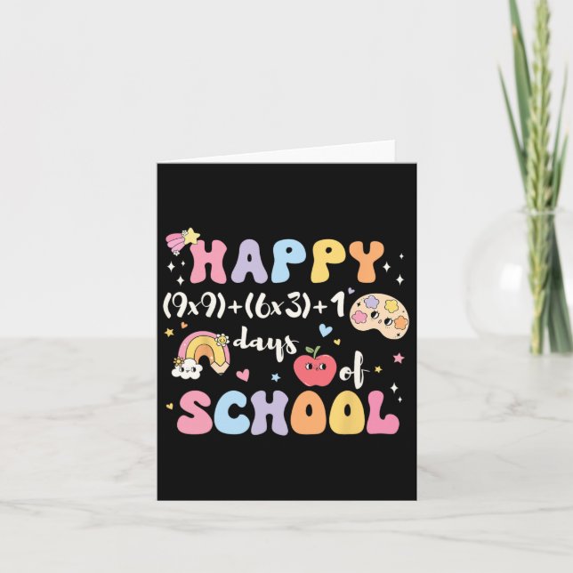 Skolans 100-dagarsmatformel 100 dagar Morsa Kort (Framsida)