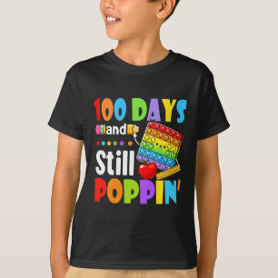 Skolans dag 100 dagar och stillastående poppinbarn t shirt