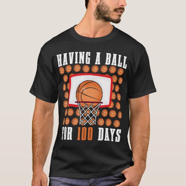 Skolans dagar 100 dagar 100 med Boll-sportförbud T Shirt (Framsida)