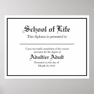 Skolans diplomatexamen poster