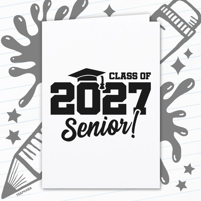 Skolans Examensår Stolthet Avgångsklass 2027 Kort (Skapare uppladdad)