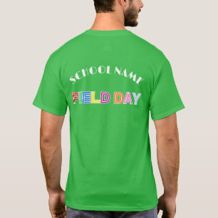 Skolans fält-grönt färg-stativ Chee Stad Squad T Shirt