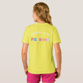 Skolans fält-gult, färg-teamet Cheer Squad T Shirt