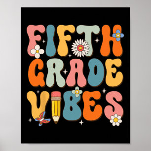 Skolans femte dag Klass Vibes Back to school Poster