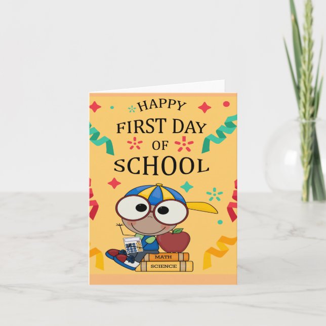 Skolans första dag i Klass 1 Kort (Framsida)
