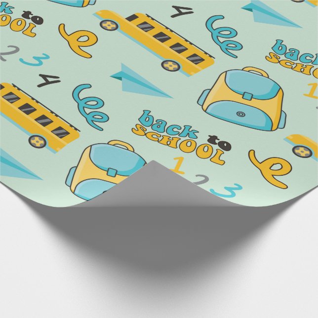 Skolans första dag: Papper konst utan sjö Presentpapper (Hörn)