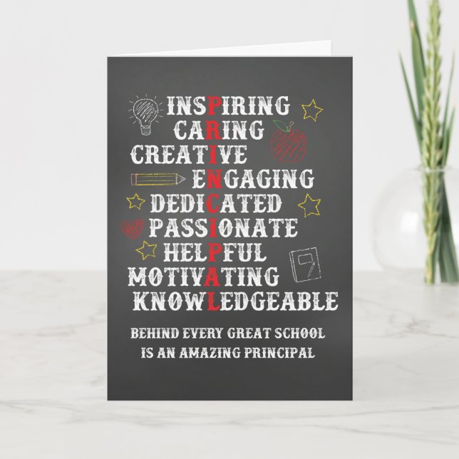 Skolans huvudavskrivning, Tack Kort (Framsida)