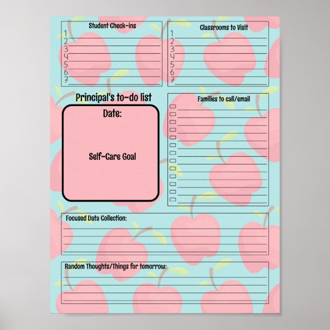 Skolans huvudlista Anpassade att göra-lista Poster (Framsidan)