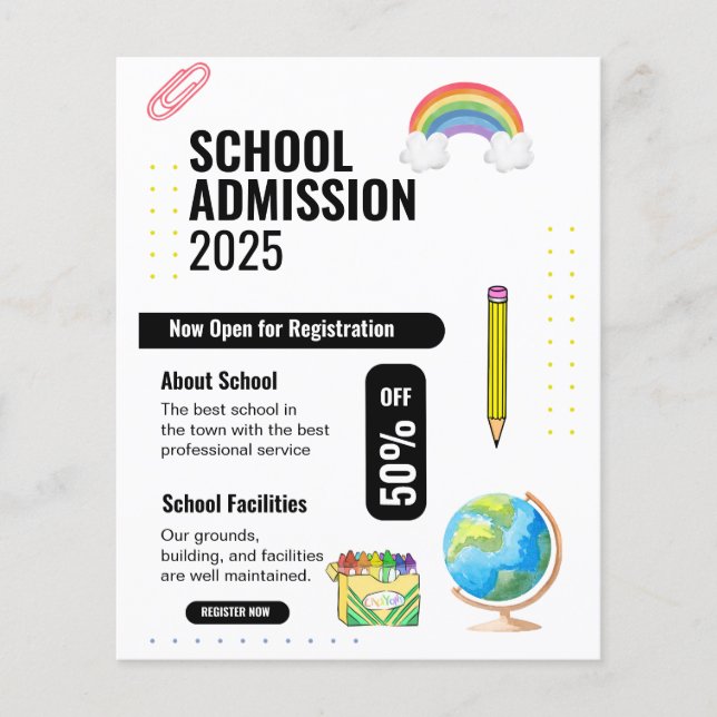 Skolans informationsfolder, Skolans promofolder (Framsida)