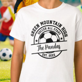 Skolans Klubb Team Namn Nummersökare T Shirt