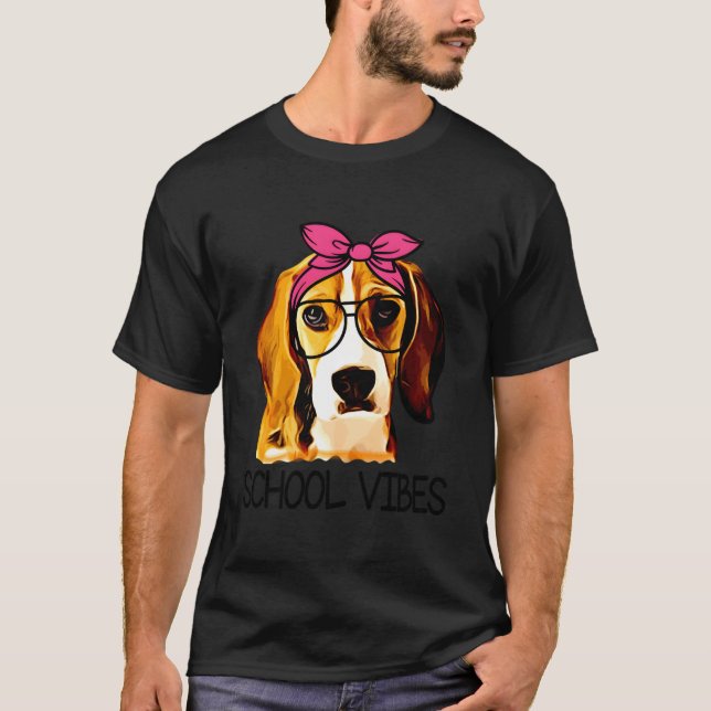 Skolans lärares klassrumsbeagle t shirt (Framsida)