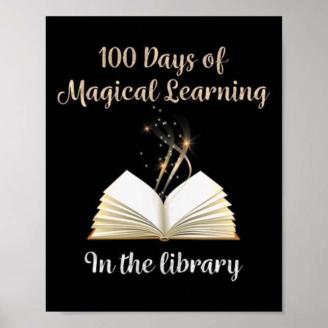Skolans magiska Bibliotek-inlärning i Äventyr Poster (Framsidan)