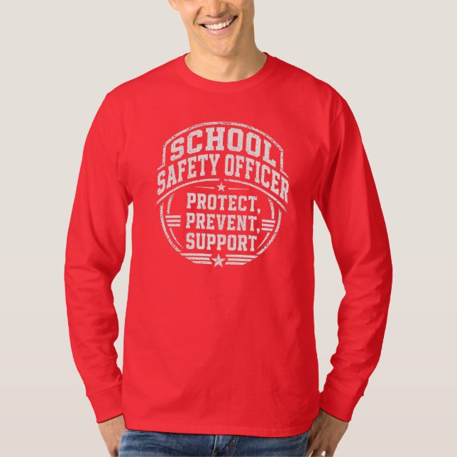 Skolans säkerhetstjänsteman t shirt (Framsida)