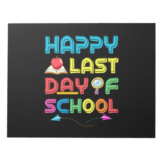 Skolans sista dag anteckningsblock (Framsida)