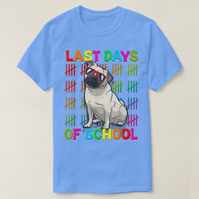 Skolans sista dag i Hund älskare-bojor (GG) T Shirt (Design framsida)