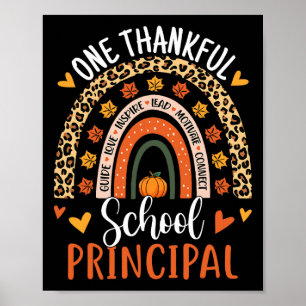 Skolans Thanksgiving Rainbow Leo Poster