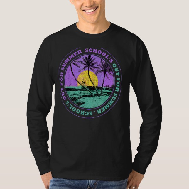 Skolans utgång för sommaroffert för Handflatan Sol T Shirt (Framsida)