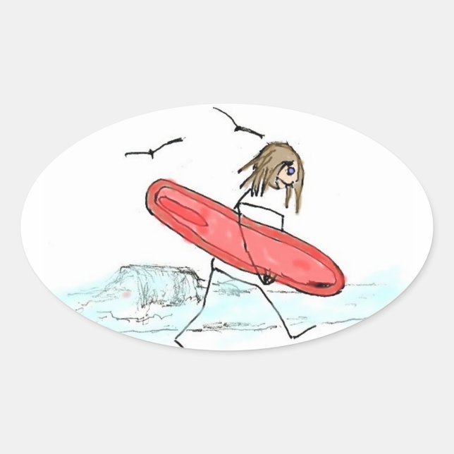 Skolans utgång ovalt klistermärke (Framsida)