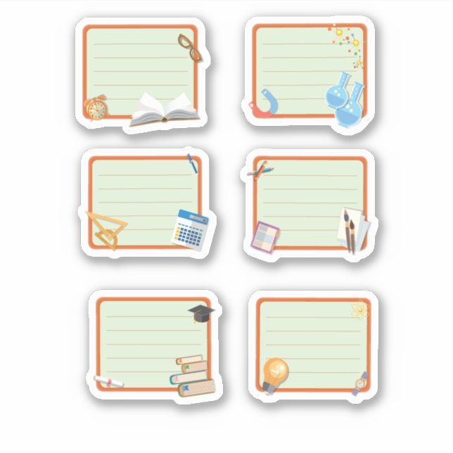 Skolanteckningsbok Klistermärken (Framsida)