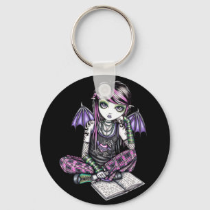 "Skolar bundsförvanten" Emo felik konst Keychain Nyckelring