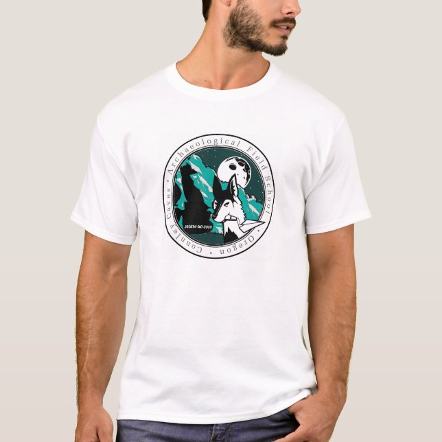 Skolar det Archaeological fält för Connley grottor Tee Shirt (Framsida)
