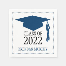 Skolår för Blåblå Studenten-kartong Pappersservett
