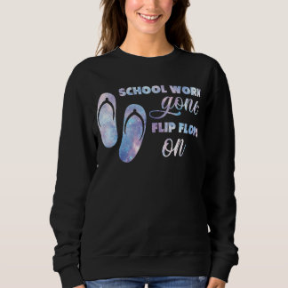Skolarbete i Flinflip flops på lärare vid Hej av b T Shirt
