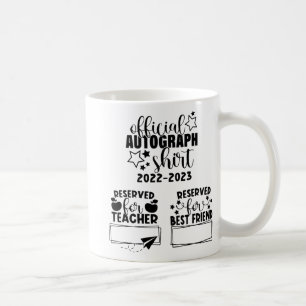 Skolårets dag 2022-2023 Autografer i Studenten Kaffemugg