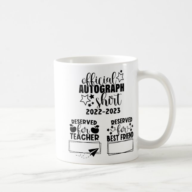 Skolårets dag 2022-2023 Autografer i Studenten Kaffemugg (Höger)
