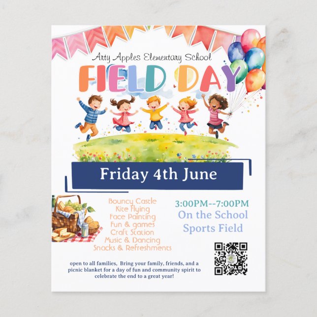 skolårets insamlare på fält-dagen flygblad (Framsidan)