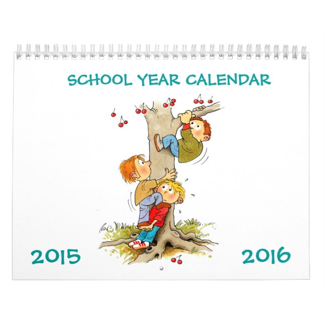Skolårskalender 2015-2016 För barn Kalender (Omslag)