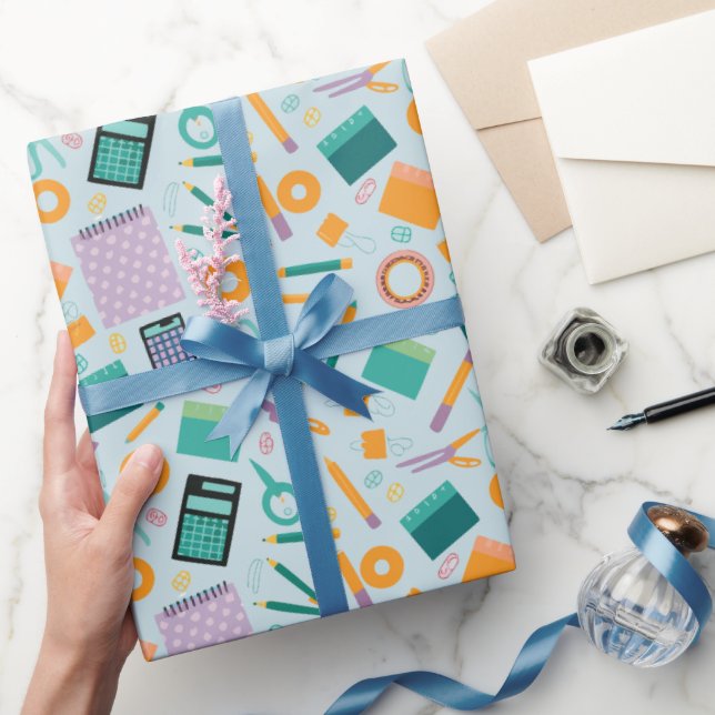 Skolartiklar Mönster Presentpapper (Gifting)