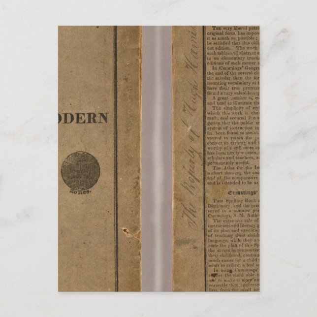 Skolatlas med modern geografi vykort (Framsida)