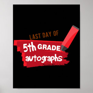 Skolautografdagen: 5:e Klass Gradu Poster