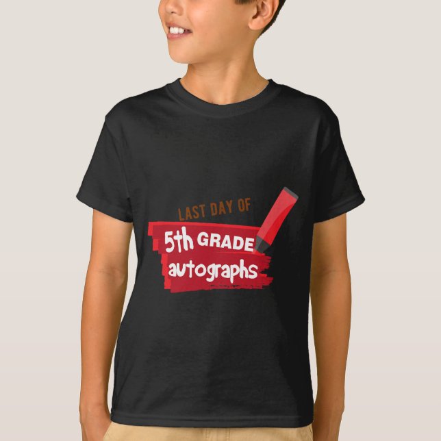 Skolautografdagen: 5:e Klass Gradu T Shirt (Framsida)