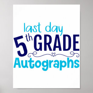 Skolautografdagen 5:e Klass Student Poster