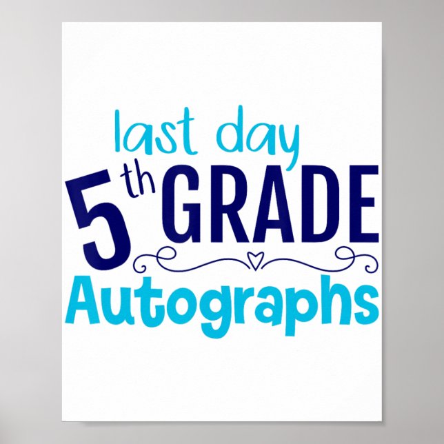 Skolautografdagen 5:e Klass Student Poster (Framsidan)