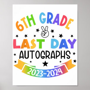 Skolautografdagen 6e Klass Studenten Poster