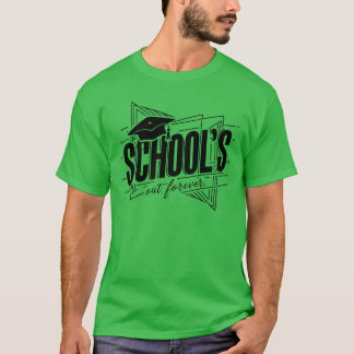 Skolavgångsklass Skolan är slut för alltid roligt T Shirt