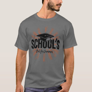 Skolavgångsklass Skolan är stängd för sommaren fri T Shirt