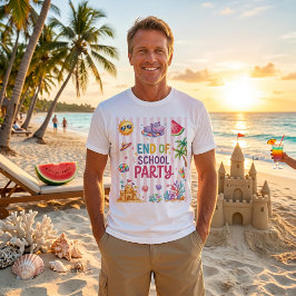 Skolavslutningsfest Randig T-Shirt