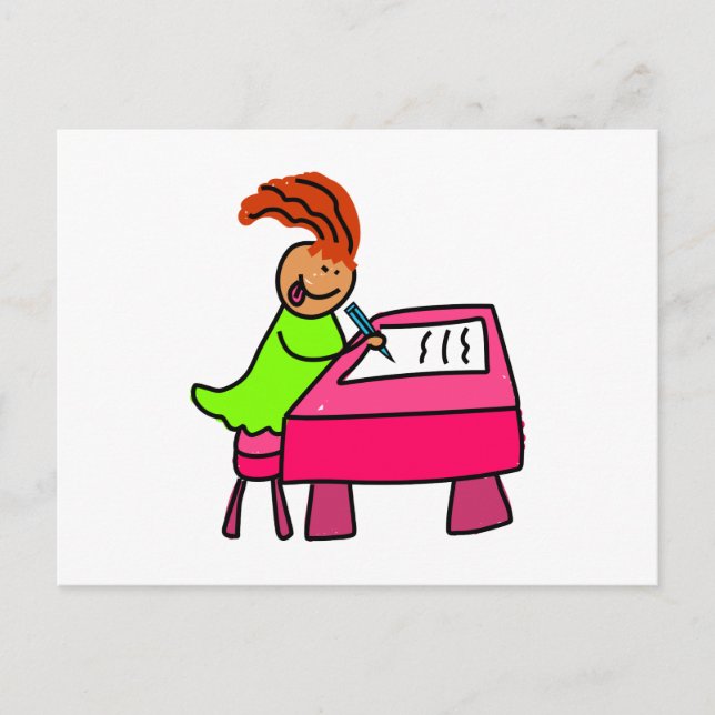 Skolbarn Vykort (Framsida)